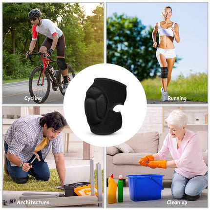 1 pair of knee pads, 20 mm thick knee pads for gardening, non-slip and anti-impact knee pads for household cleaning, construction, floors, garden (large size).
