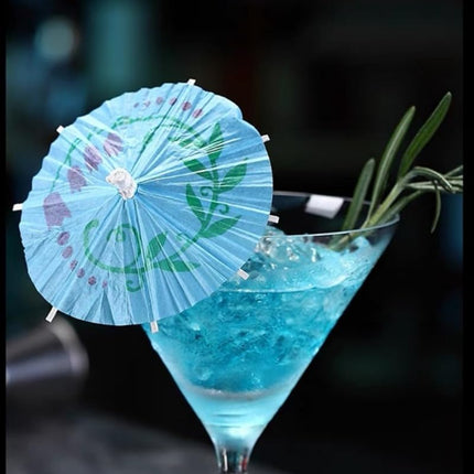 25 cocktail umbrellas for drinks - colourful paper umbrellas for drinks.