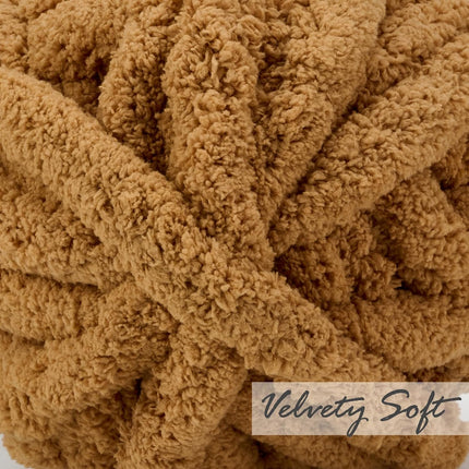 Chunky yarn - Hand-knitted  - et - 25 metres - Extra soft - DIY - Cushion - Blanket - Pet bed - brown.