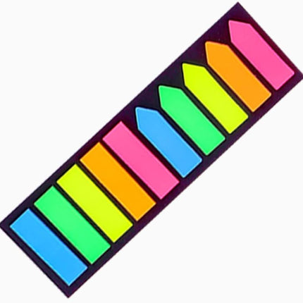 Sticky note labels, 200 sticky note labels, sticky note bookmarks in 2 shapes, mini file labels for marking pages and jotting down inspiration.
