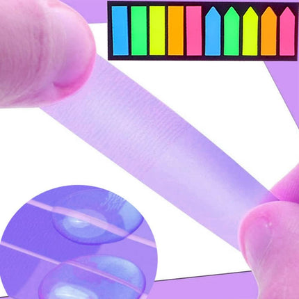 Sticky note labels, 200 sticky note labels, sticky note bookmarks in 2 shapes, mini file labels for marking pages and jotting down inspiration.