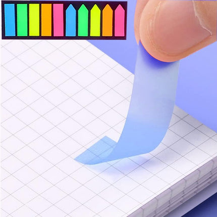 Sticky note labels, 200 sticky note labels, sticky note bookmarks in 2 shapes, mini file labels for marking pages and jotting down inspiration.