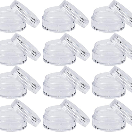 12 travel cosmetic jars, 5 ml cream, make-up monsters, containers with lids for women, glitter nail art, storage bottles.