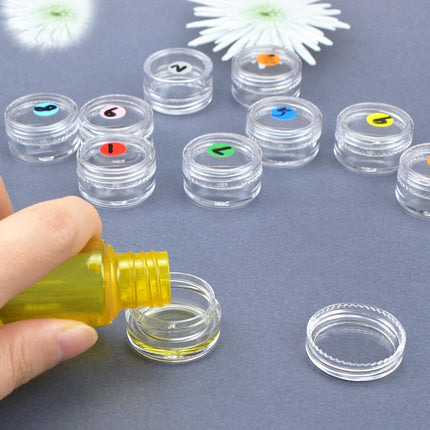12 travel cosmetic jars, 5 ml cream, make-up monsters, containers with lids for women, glitter nail art, storage bottles.