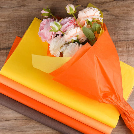 60 sheets of tissue paper autumn wrapping paper bulk multicoloured craft paper crafts for Thanksgiving harvest birthday party do-it-yourself and craft decoration.