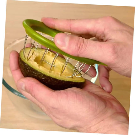 Avocado splitting tool - Stainless steel, dishwasher safe, portable fruit tool - For splitting avocados, kiwis, avocados and similar fruit.