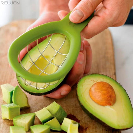 Avocado splitting tool - Stainless steel, dishwasher safe, portable fruit tool - For splitting avocados, kiwis, avocados and similar fruit.