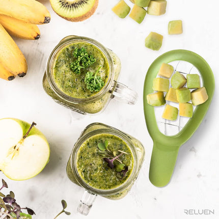 Avocado splitting tool - Stainless steel, dishwasher safe, portable fruit tool - For splitting avocados, kiwis, avocados and similar fruit.