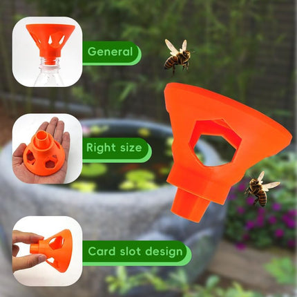 Reusable wasp trap - For hunting wasps, bees, bumblebees and insects - Orchards, farms, gardens, patios, yards - Reduce garden wasp problems.
