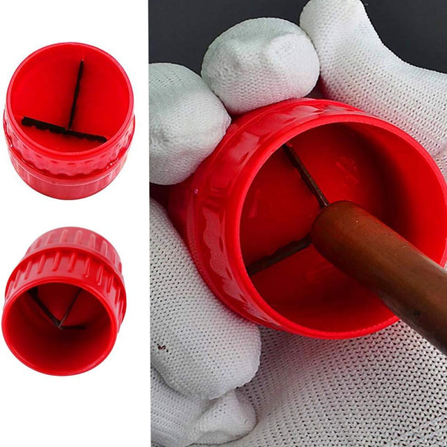 Pijpontbraamgereedschap - Her Kindness Copper Pijpontbraamgereedschap - Ontbraamgereedschap Universal Pipe Reamer 3 mm-38 mm (0-12 inch-1-5 inch) Internal and External Reamers Pipe Tool Acrylic Pipe Beveling Tool.