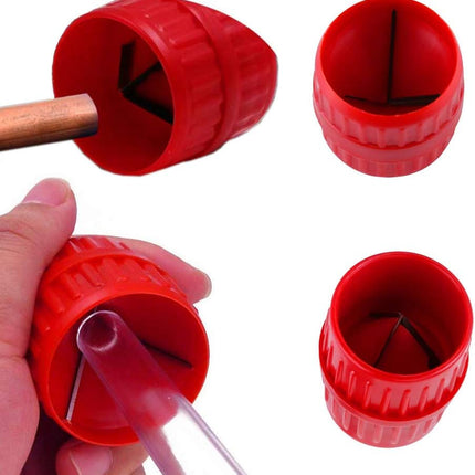 Pijpontbraamgereedschap - Her Kindness Copper Pijpontbraamgereedschap - Ontbraamgereedschap Universal Pipe Reamer 3 mm-38 mm (0-12 inch-1-5 inch) Internal and External Reamers Pipe Tool Acrylic Pipe Beveling Tool.