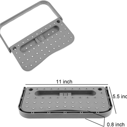 Shoe rack - 4 pieces - Grey - Foldable - Wall-mounted shoe rack - Foldable shoe rack - Punch-Free - Simple shoe rack - Plastic.