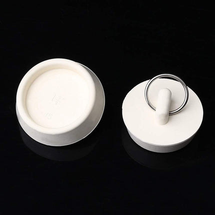 Set of 4 drain stoppers - sink stoppers - rubber drain plugs and kitchen sink stoppers with hanging ring - Suitable for bathtubs and bathrooms (4 sizes).