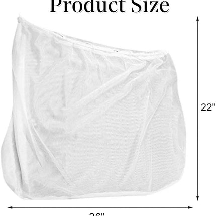 26" * 22" straining bag for filtering home-brewed beer, wine, jam, fruit, nuts, milk and yoghurt - jelly bag for making jam - reusable.