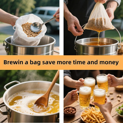26" * 22" straining bag for filtering home-brewed beer, wine, jam, fruit, nuts, milk and yoghurt - jelly bag for making jam - reusable.