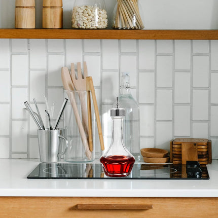50 ml glass bitter bottle with stopper - Professional cocktail tools, cocktail mixing supplies - for bartenders and home bars - for home bars - Silver.