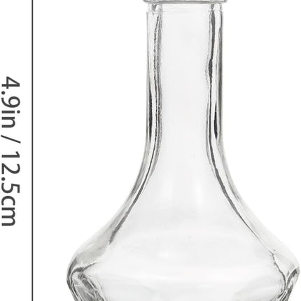 50 ml glass bitter bottle with stopper - Professional cocktail tools, cocktail mixing supplies - for bartenders and home bars - for home bars - Silver.