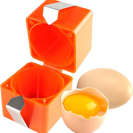 Egg slicer - for raw eggs - eggshell cutter - stainless steel eggshell slicer - eggshell separator.