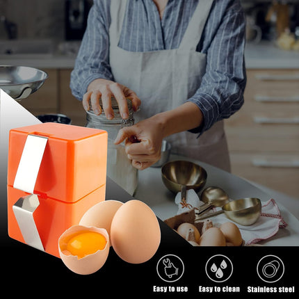 Egg slicer - for raw eggs - eggshell cutter - stainless steel eggshell slicer - eggshell separator.