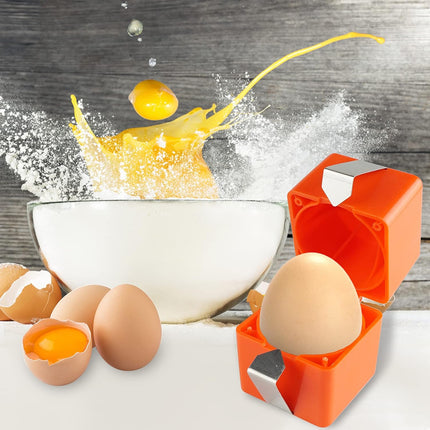 Egg slicer - for raw eggs - eggshell cutter - stainless steel eggshell slicer - eggshell separator.