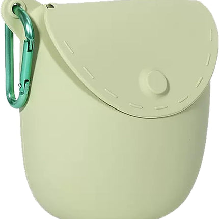 Portable training bag for dogs and cats - outdoor food pouch - suitable for training and feeding pets on the go (green).