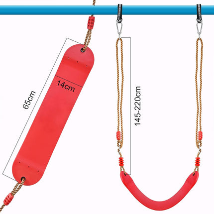 Soft swing - Kids - Soft outdoor swing - Obstacle course - Sling swing - EVA - Soft plank swing - Kids' entertainment and fitness.