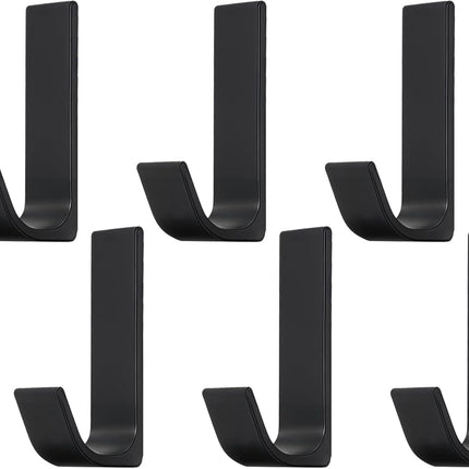 Strong adhesive hooks - 6 pack - suitable for hanging coats, bathrobes, towels and other items. Can also be installed in the shower to hang loofahs, towels, cloths, hats and other things..
