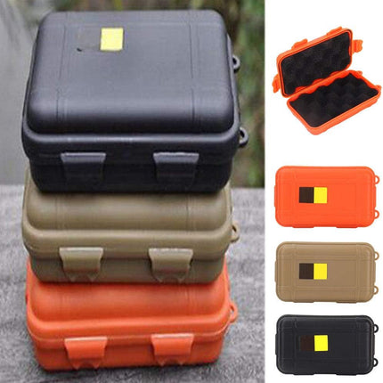 Sealed boxes - Set of 3 - Outdoor Survival Boxes - Container Storage Boxes - Plastic - Shockproof boxes - Survival Sealed boxes - 3 Colours - 4.88 x 2.93 x 1.37 inch.