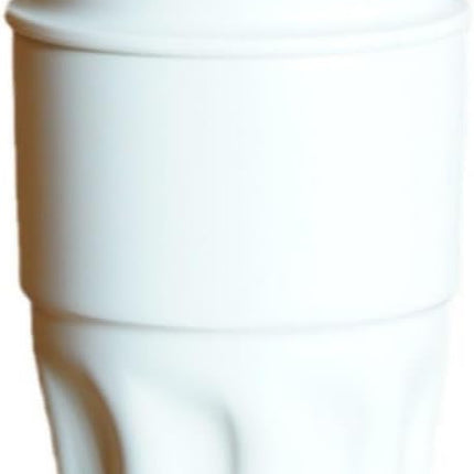 Insulated coffee mug - stainless steel travel cup - 12oz vacuum insulated mug - leak-proof with lid - suitable for hot and cold drinks - ideal for sport, office and outdoor activities (white).