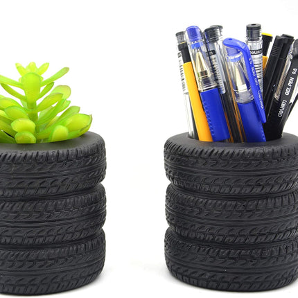 Flower pot holder in the form of a band - storage rack for accessories on the desk, at home and in the office - pot for succulents and cacti (pack of 2).