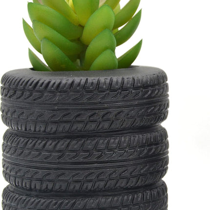 Flower pot holder in the form of a band - storage rack for accessories on the desk, at home and in the office - pot for succulents and cacti (pack of 2).