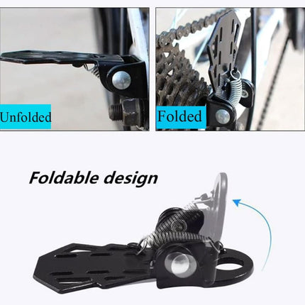 4-pack Mini Bike Rear Pedals - Foldable - Suitable for Mountain Bikes - Kids' Bikes - Rear Pedals - Metal Plates - Bike Pedal Accessories.