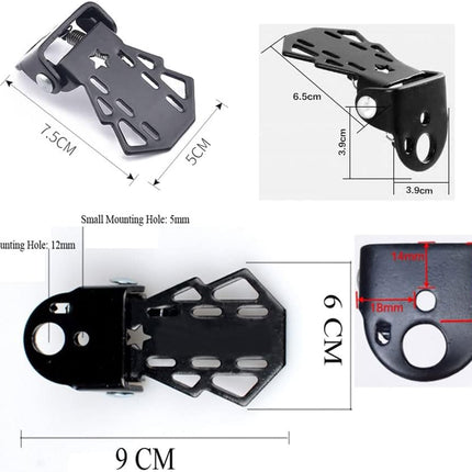 4-pack Mini Bike Rear Pedals - Foldable - Suitable for Mountain Bikes - Kids' Bikes - Rear Pedals - Metal Plates - Bike Pedal Accessories.