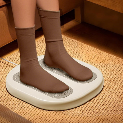 Foot warming cushion - Electric foot warming cushion - Foot warmer - 3 temperature settings - Built-in 6 manual massage heads - Suitable for home, office and dormitories - Warming cushions (green).