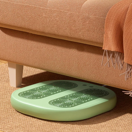 Foot warming cushion - Electric foot warming cushion - Foot warmer - 3 temperature settings - Built-in 6 manual massage heads - Suitable for home, office and dormitories - Warming cushions (green).
