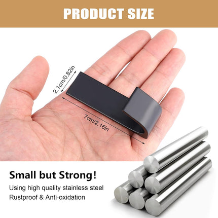 Strong adhesive hooks - 6 pack - suitable for hanging coats, bathrobes, towels and other items. Can also be installed in the shower to hang loofahs, towels, cloths, hats and other things..