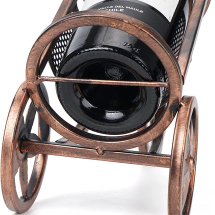 Desk wine rack - Bicycle-shaped wine rack for one bottle - Freestanding table wine rack and bottle holder - Wine gifts, home and bar decorations, and crafts.