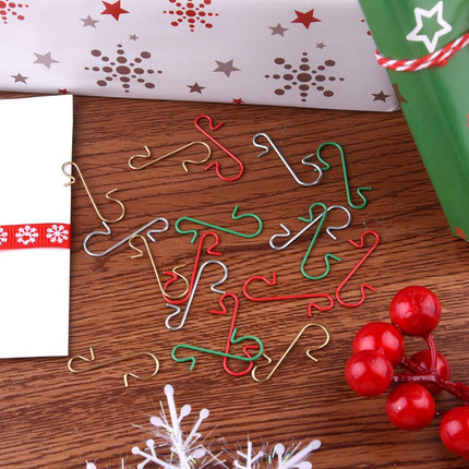 Haken - 4 colours - 200 pieces - Christmas decoration hooks - Stainless steel Christmas decorations - Art - Christmas tree decorations - Silver, red, gold and green.