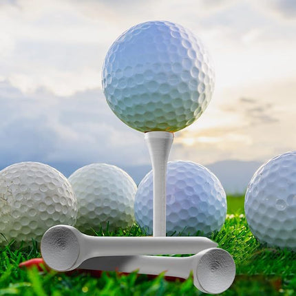 Golf Tees - Wit - Wooden - 50 Pins.