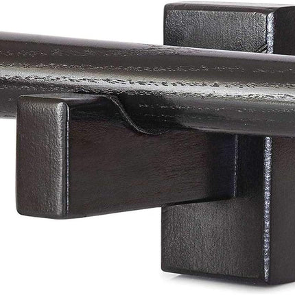 Display standard - Black - Baseball bat display standard - Baseball bat holder - Wall mounting - Horizontal baseball bat standard - Baseball bat holder - 2 pieces - Black.