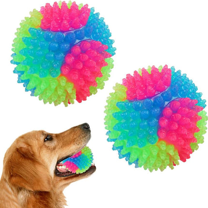 Pet toy ball - 5 cm - Light-up dog ball - Flashing bouncy ball - Interactive light-up - LED pet toy - Suitable for puppies, small and medium dogs and cats.