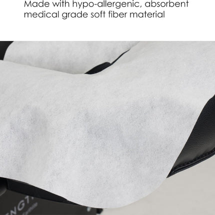 Disposable pillowcase - U-shaped pillow - 35*42cm - White - 100 pillowcases - Ultra soft - Anti-slip layer - Massage head support cover - Suitable for massage beds and chairs.