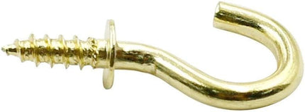 Biaungdo 200 Pcs 1/2" Gold Ceiling Hooks: Metal, Rust Resistant, 200 Mini Screw Hooks for Hanging Lightweight Items.