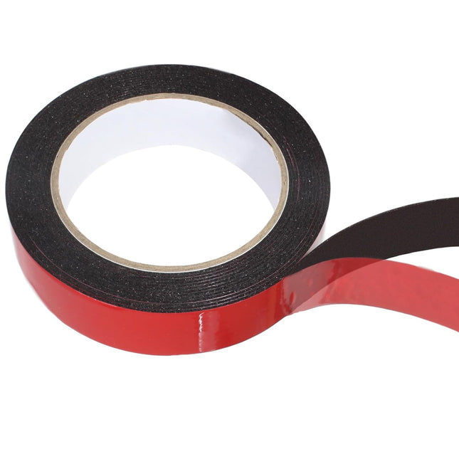 Biaungdo 1 Roll Double Sided Tape Heavy Duty, 155 inch x 1 inch Black Two Sided Mounting Tape, Removable Picture Hanging Adhesive Strips for Poster, Carpet, Walls Decor.