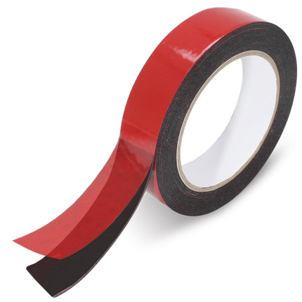 Biaungdo 1 Roll Double Sided Tape Heavy Duty, 155 inch x 1 inch Black Two Sided Mounting Tape, Removable Picture Hanging Adhesive Strips for Poster, Carpet, Walls Decor.