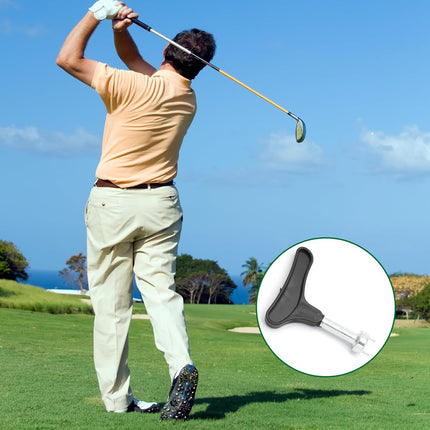 Biaungdo Golf Spike Tool for Spike Shoes, Black Golf Shoe Spike Wrench, Zinc Alloy Golf Spike Removal Tool.