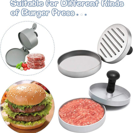 Hamburger Patty Paper Round 4.5 Inch, Set of 200, Non Stick Patty Paper Sheets for Burger Press, Patty Serperate and Cake Baking(5.5/6/7/8/9/10/12inch Available).