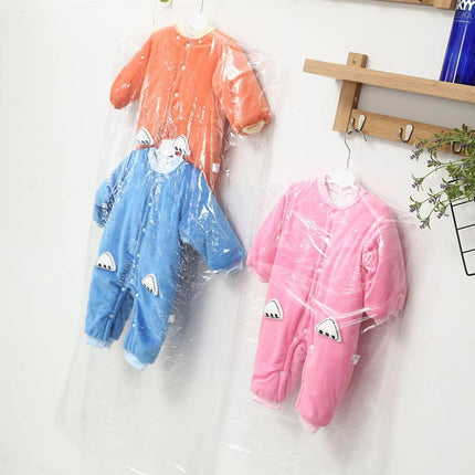 20 Pack Clear Plastic Clothes Covers, 27.5 Inch Dry Cleaning Bags Hanging Dust Proof Garment Bags for Kids for Home Storage, Dry Cleaners (45 x 70cm).