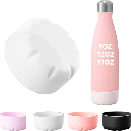 Silicone Water Bottle Boot - Bottom Protector Cover for Swell, Mollcity, Mira and Iron °Flask Retro Cola - Shape Sport Insulated Water Bottles.
