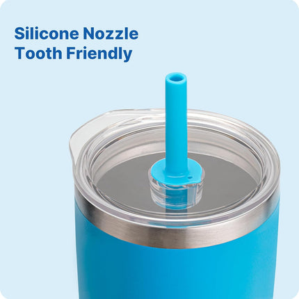 20 oz Straw Lid - Replacement Leak - Proof Cover for 3.2 - inch Press - Fit Cup Mouths of Brands: TEEZWONDER, LEIOH, VIWIS, SUNWILL, NewEleven, MJZAKEFR, AXIARA, Niduilef, SANDJEST(Purple).
